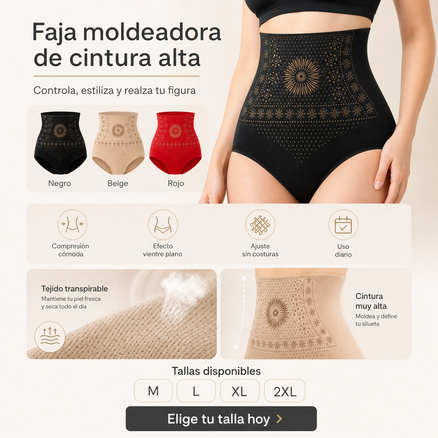 ¡SOLO POR TIEMPO LIMITADO, 50% DE DESCUENTO! ¡MÁS DE 50.000 VENDIDOS! Shorts moldeadores de talle alto